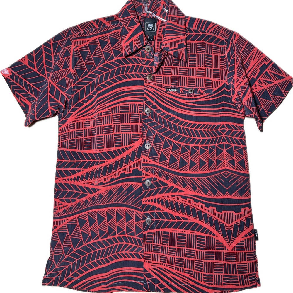 Tanoa Red Tribal Shirt